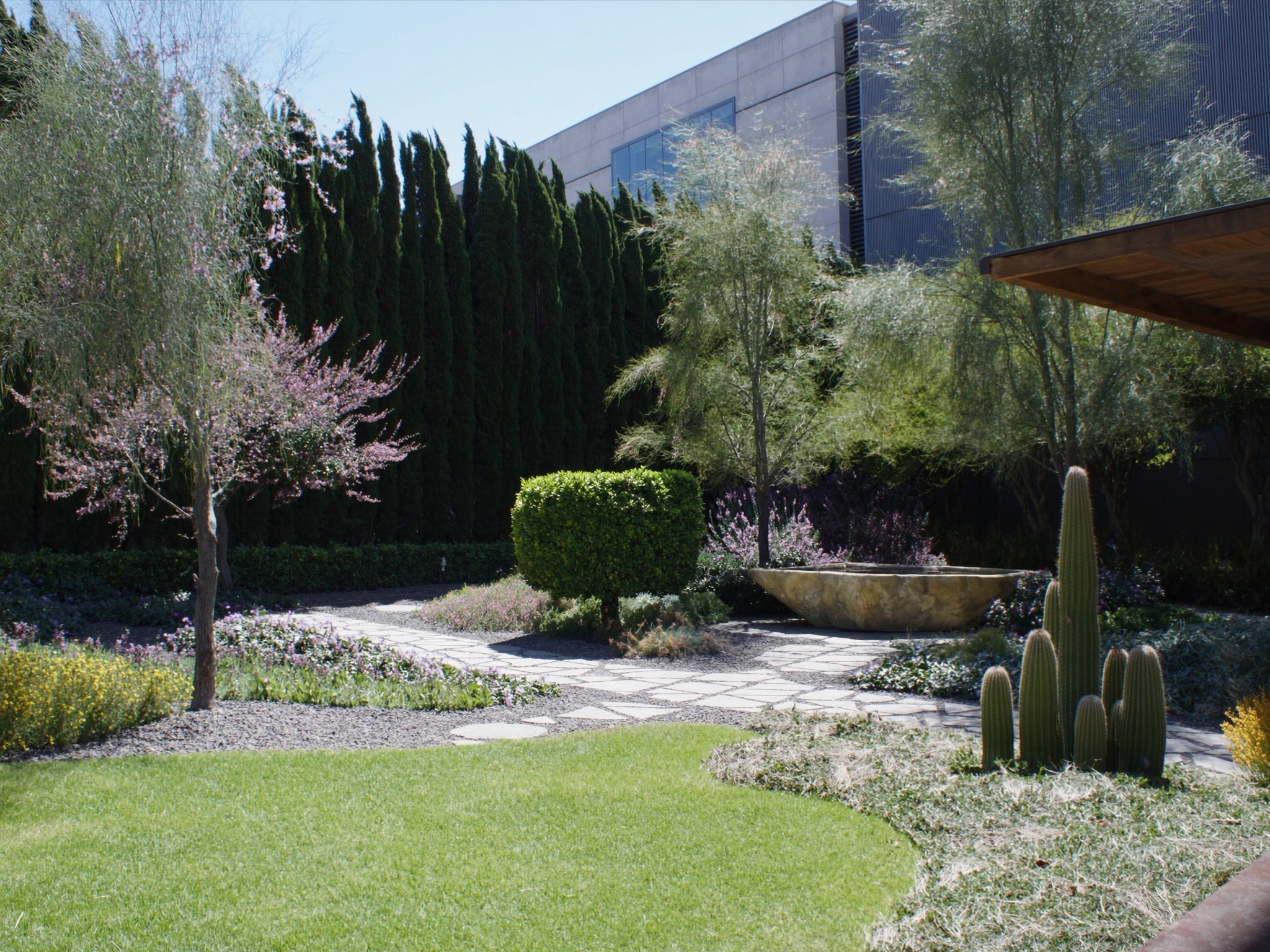 Corporate office garden landscaping